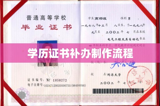 龙泉学历证书补办制作流程