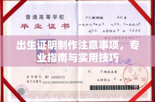 龙泉出生证明制作注意事项，专业指南与实用技巧