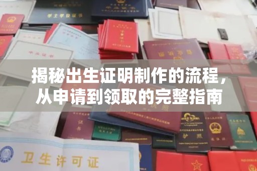 龙泉揭秘出生证明制作的流程，从申请到领取的完整指南