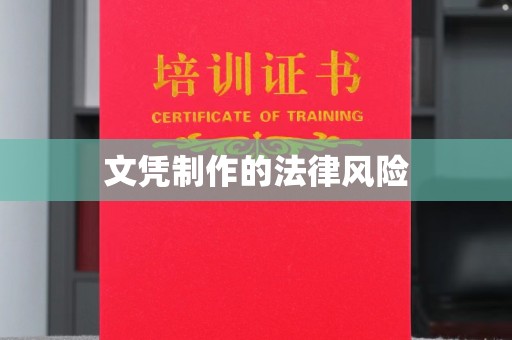 龙泉文凭制作的法律风险