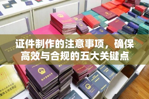 龙泉证件制作的注意事项，确保高效与合规的五大关键点