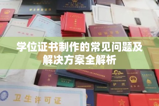龙泉学位证书制作的常见问题及解决方案全解析