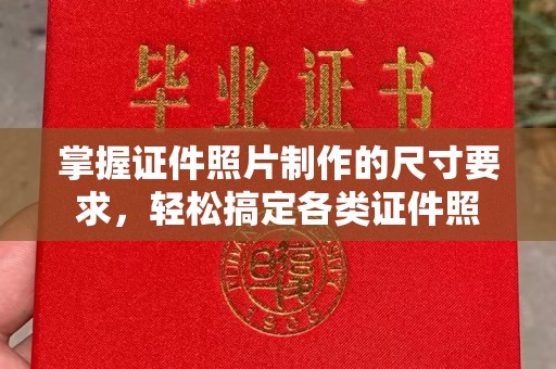 龙泉掌握证件照片制作的尺寸要求，轻松搞定各类证件照