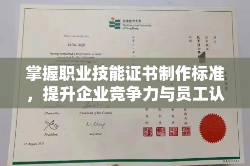 龙泉掌握职业技能证书制作标准，提升企业竞争力与员工认可度