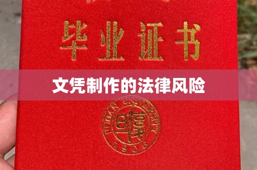 龙泉文凭制作的法律风险