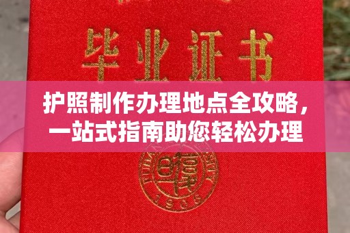 龙泉护照制作办理地点全攻略，一站式指南助您轻松办理